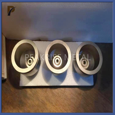 Funnel Type Tungsten Products Tungsten Iridium Alloy Orifice Tungsten Parts In High Temperature Quartz Glass Furnace